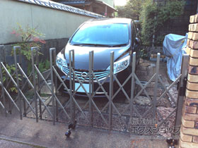 のカーゲート トリップゲート RB型 ノンレール 片開き 32S 施工例