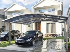 YKKAPのカーポート レイナツインポートグラン　積雪～20cm対応 施工例