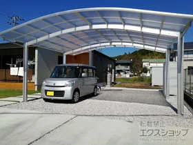 YKKAPのカーポート レイナツインポートグラン　積雪～20cm対応 施工例