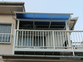 のバルコニー・ベランダ屋根 ヴェクターテラス R型 屋根タイプ 単体 積雪〜20cm対応 施工例