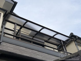 のバルコニー・ベランダ屋根 プレシオステラス R型 屋根タイプ 単体 積雪〜20cm対応 施工例