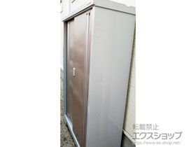 の物置・屋外倉庫 シンプリー 一般型 1100×415×1603 MJX-114D-P-AR 施工例