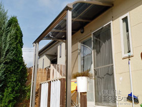 のテラス屋根 プレシオステラス R型 テラスタイプ 単体 積雪〜20cm対応 施工例
