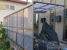 のサイクルポート・駐輪場 ネスカFミニ (フラットスタイル) 積雪〜20cm対応 施工例