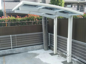 のサイクルポート・駐輪場 レイナポートグランミニ 積雪〜20cm対応 施工例