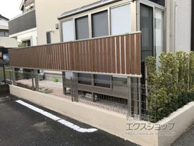 YKKAP�̃t�F���X�E��E�� ���V�A�X�t�F���XF03�^ ���Ĕ��ډB�� �����J���[ 2�i�x�� �������ėp�i�p�l��1�i�j �{�H��