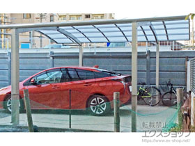 のカーポート プレシオスポート M合掌 積雪〜20cm対応 施工例