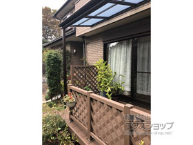 のテラス屋根 ヴェクターテラス F型 テラスタイプ 単体 積雪〜20cm対応 施工例