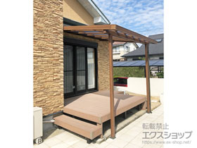 のテラス屋根 シュエット テラスタイプ 単体 積雪〜20cm対応 施工例