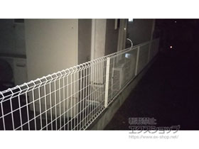 のフェンス・柵 イーネットフェンス1F型 自由柱施工 施工例