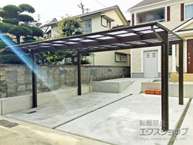 のカーポート エフルージュ ツイン 積雪〜20cm対応 施工例