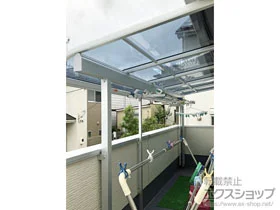 YKKAPのバルコニー屋根 ヴェクターテラス R型 屋根タイプ 単体 積雪～20cm対応 施工例