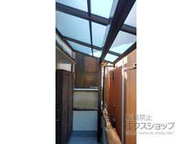 のバルコニー・ベランダ屋根 ヴェクターテラス F型 屋根タイプ 単体 積雪〜20cm対応 施工例