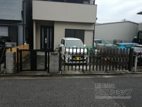 のカーゲート アルシャインII M型 Aタイプ ノンレール 片開き 430S 施工例