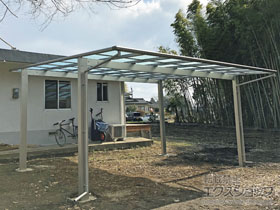 のカーポート エフルージュ ツイン 積雪〜20cm対応 施工例