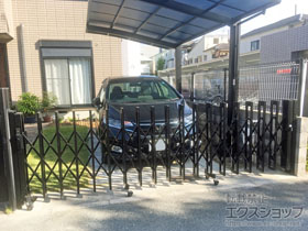 のカーゲート アルシャインII M型 Aタイプ ノンレール 片開き 390S 施工例