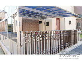 のカーポート エフルージュ ツイン 積雪〜20cm対応 施工例