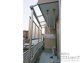 のテラス屋根 ヴェクターテラス F型 テラスタイプ 単体 積雪〜20cm対応 ＊前面台形納まり 施工例