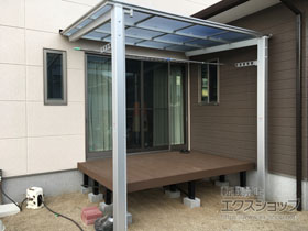 のテラス屋根 フーゴF 独立テラスタイプ 単体 積雪〜20cm対応 施工例