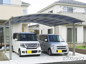 のカーポート プレシオスポート ワイド 積雪〜20cm対応 施工例