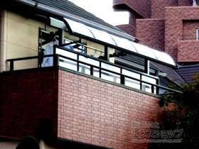 のバルコニー・ベランダ屋根 パワーアルファ RB型 1500 屋根タイプ 単体 積雪〜50cm対応 施工例