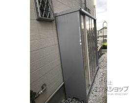 の物置・屋外倉庫 シンプリー 一般型 1940×515×1903 MJX-195E-P-FW 施工例