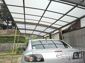 のカーポート プレシオスポート 積雪〜20cm対応　たて連棟用セット 施工例