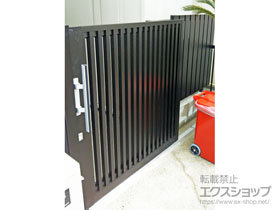 の門扉 アウタースライドC型 戸当り柱仕様 施工例