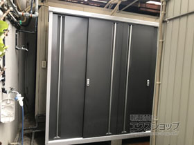 の物置・屋外倉庫 シンプリー 一般型 2160×615×1903（MJX-216E） MJX-216E-PG 施工例