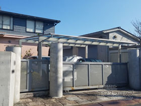 のカーポート エフルージュ ツイン 積雪〜20cm対応 施工例