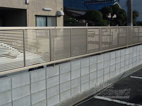 のフェンス・柵 ライシスフェンス1型 フリーポールタイプ 施工例