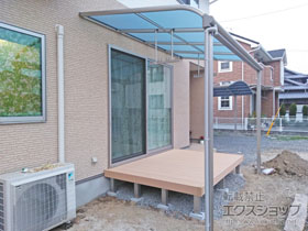 のテラス屋根 ヴェクターテラス R型 テラスタイプ 単体 積雪〜20cm対応 施工例