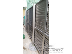 のフェンス・柵 ミエッタフェンス 防犯たて格子タイプ 自由柱施工 施工例