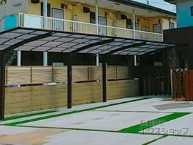 のカーポート レイナポートグラン 縦連棟　積雪〜20cm対応 施工例