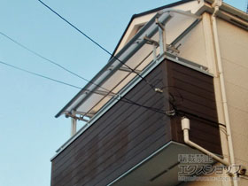 のバルコニー・ベランダ屋根 ヴェクターテラス R型 屋根タイプ 単体 積雪〜20cm対応 施工例