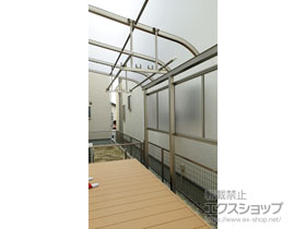 のテラス屋根 ヴェクターテラス R型 テラスタイプ 単体 積雪〜20cm対応 施工例