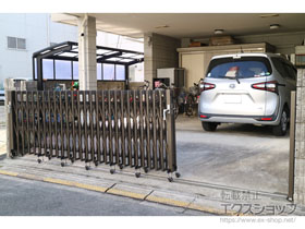 のカーゲート アルシャインII M型 Aタイプ フラットレール 両開閉仕様 550 施工例