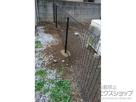 のフェンス・柵 イーネットフェンス1F型 自由柱施工 施工例