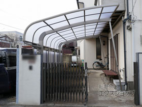 のカーポート テールポートシグマIII 積雪〜20cm対応＋テールポートシグマIII サイドパネル 施工例