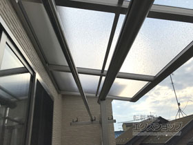 のバルコニー・ベランダ屋根 ヴェクターテラス F型 屋根タイプ 単体 積雪〜20cm対応 施工例