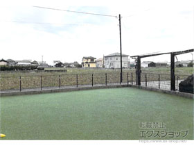 のフェンス・柵 イーネットフェンス1F型 自由柱施工 施工例