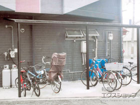 のテラス屋根 ヴェクターテラス F型 1500 テラスタイプ 連棟　積雪〜50cm対応 施工例