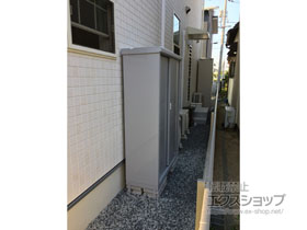 の物置・屋外倉庫 シンプリー 一般型 1100×415×1603（MJX-114D-P） MJX-114D-P-FS 施工例