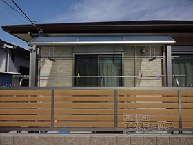 のテラス屋根 ヴェクターテラス R型 テラスタイプ 単体 積雪〜20cm対応 施工例