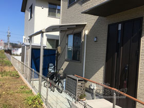 のテラス屋根 プレシオステラス R型 テラスタイプ 単体 積雪〜20cm対応 施工例