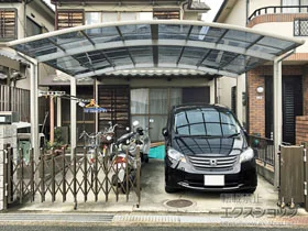 YKKAPのカーポート レイナツインポートグラン　積雪～20cm対応 施工例