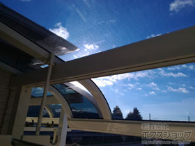 バルコニー屋根 パワーアルファ RB型 屋根タイプ 単体 積雪〜30cm対応 施工例
