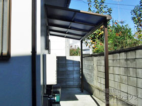 のテラス屋根 ヴェクターテラス F型 テラスタイプ 単体 積雪〜20cm対応 施工例