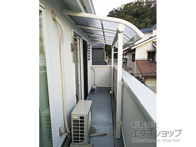 のバルコニー・ベランダ屋根 ヴェクターテラス R型 屋根タイプ 単体 積雪〜20cm対応 施工例
