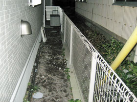 のフェンス・柵 メッシュフェンス G10-R 自由柱 施工例